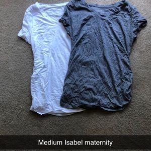 Two Medium Isabel maternity T-shirt’s